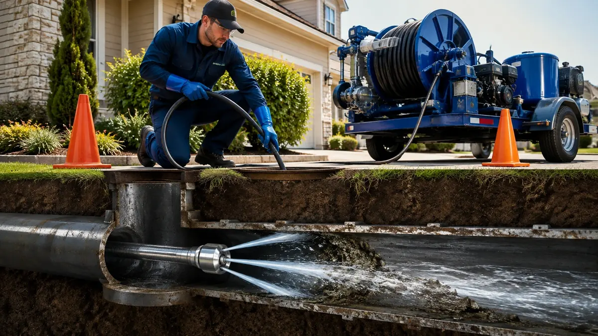 Main Sewer Line Hydro Jet Cleaning in Trabuco Canyon