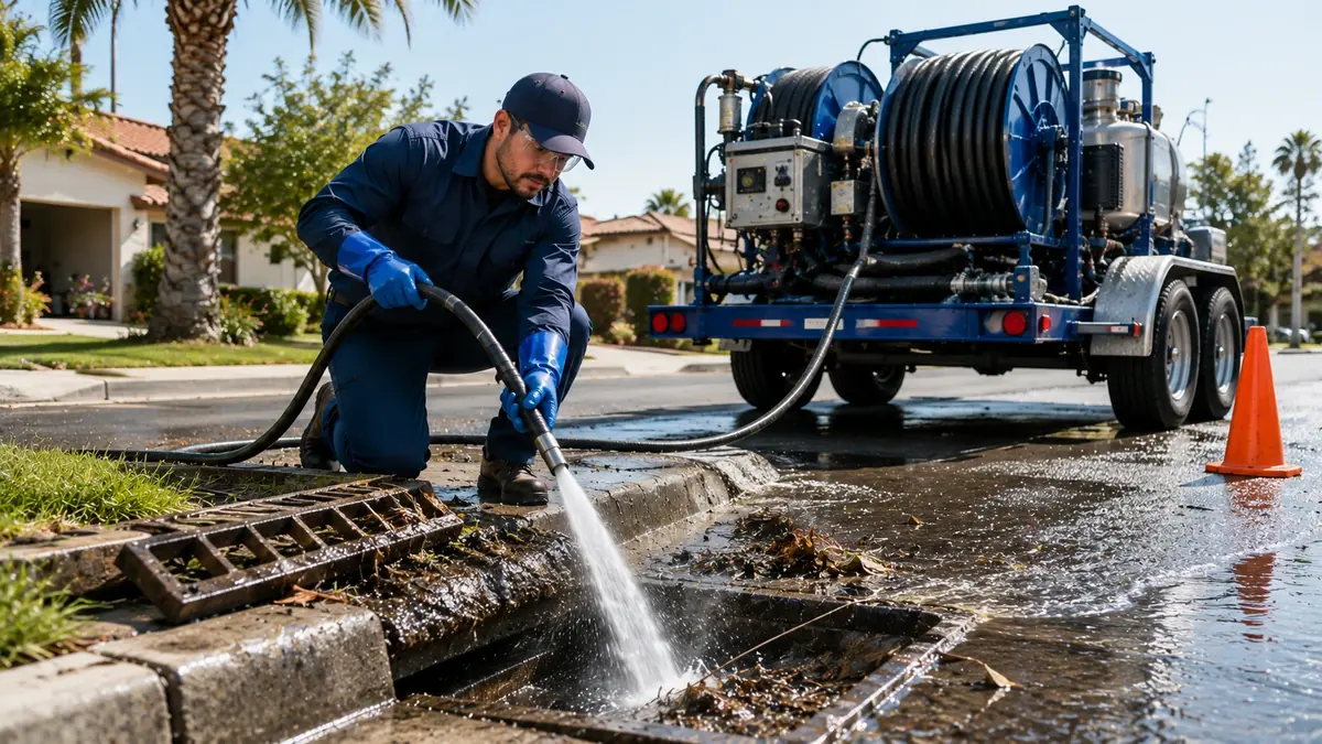 Storm Drain Hydro Jet Cleaning in Trabuco Canyon